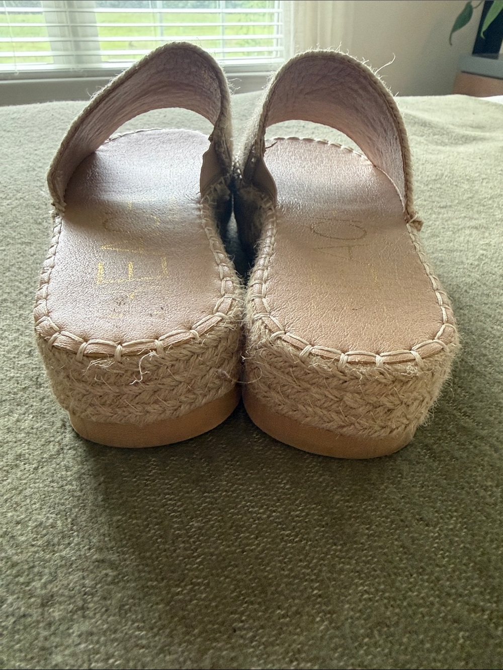 Boho Natural Women's Beige Woven Slide Sandals, Beach by Matisse. - Picture 3 of 6